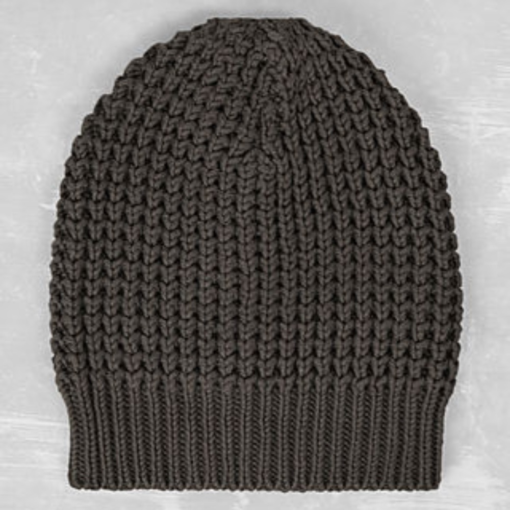 AllSaints Rok Men’s Beanie in Warm Grey